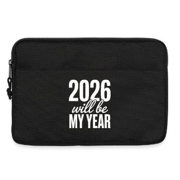 2026 will be my year Motivation for the New Year - Laptop bag 13" - black - Front
