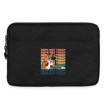Boxer Dog Non Pas Aujourd’hui - Sacoche pour ordinateur portable 13 pouces - noir - Devant