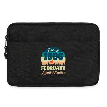 Birthday February 1996 Gift Vintage Limited - Laptop bag 13" - black - Front