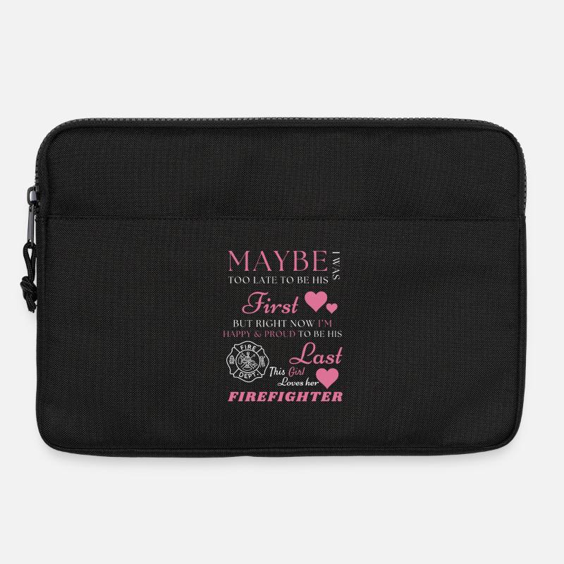 Feuerwehrfrau – Stolze Feuerwehr-Ehefrau und Heldin - Laptoptasche 13" - Schwarz