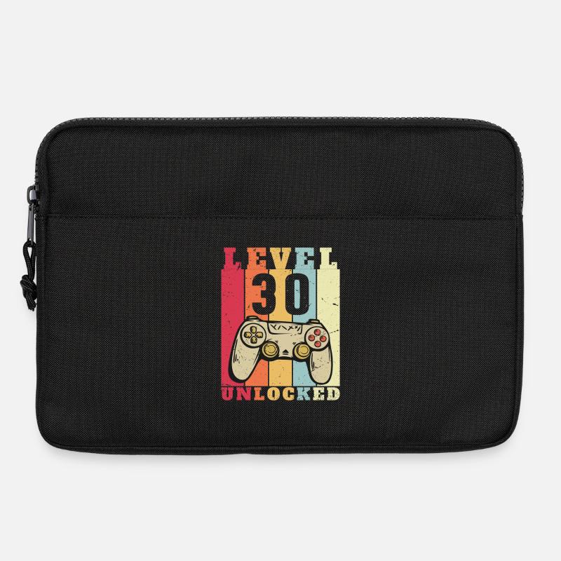Level 30 Vollständiges 30-jähriges Jubiläum - Laptoptasche 13" - Schwarz