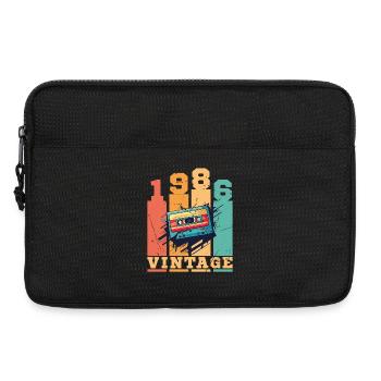 1986 Vintage Retro Geburtstagsgeschenk - Laptoptasche 13" - Schwarz - Vorne
