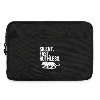 Silencieux. Vite. Impitoyable. - Sacoche pour ordinateur portable 13 pouces - noir - Devant