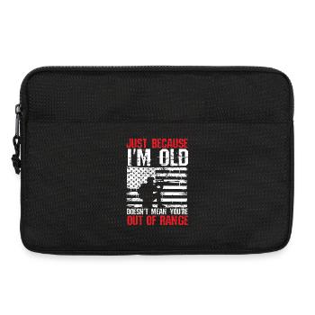 Old But Not Out Of Range - Laptoptasche 13" - Schwarz - Vorne