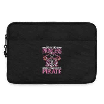 Édition Crâne de la Princesse Pirate - Sacoche pour ordinateur portable 13 pouces - noir - Devant