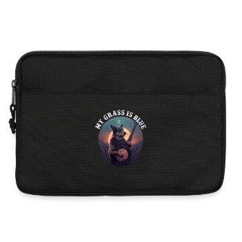 Banjo Playing Dog My Grass Is Blue - Laptop bag 13" - black - Front