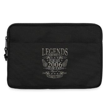 20th Birthday February 2006 Vintage Vintage - Laptop bag 13" - black - Front