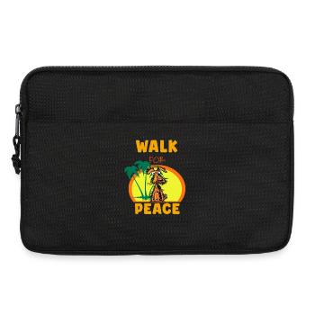 Go for Peace Dog - Laptop bag 13" - black - Front