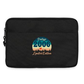 20th Anniversary 20 Years 2006 Retro Vintage Gift - Laptop bag 13" - black - Front