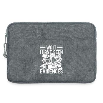Forensic Analyst Have Seen Evidences Squad Crime - Laptop bag 13" - heather grey - Front