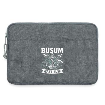 Vacances à la mer du Nord BÜSUM WATT AUTREMENT DRÔLE - Sacoche pour ordinateur portable 13 pouces - gris chiné - Devant