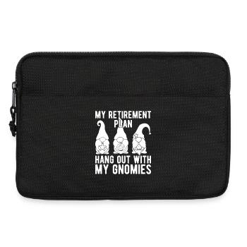 Gnome Costume Men My Plan Hang Out With My Gnome - Laptoptasche 13" - Schwarz - Vorne
