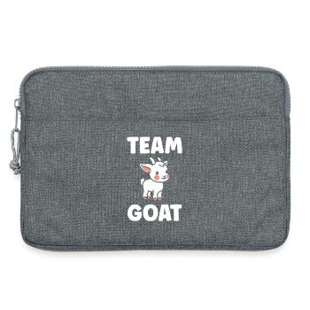 GOAT Goat Mascot Team - Laptop bag 13" - heather grey - Front