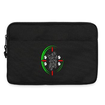 T-shirt souvenir Quattro mori Sardaigne avec carte - Sacoche pour ordinateur portable 13 pouces - noir - Devant
