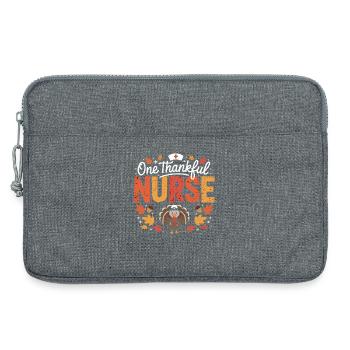 Dankbare Pflegekraft Truthahn - Laptoptasche 13" - Grau meliert - Vorne