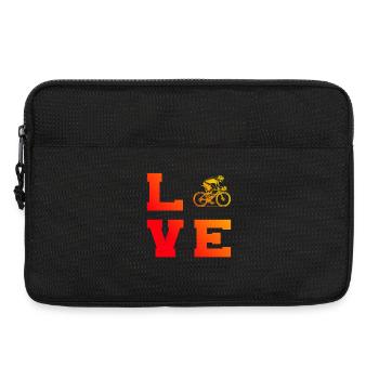 Road Bike Graphic for Road Bike - Laptop bag 13" - black - Front