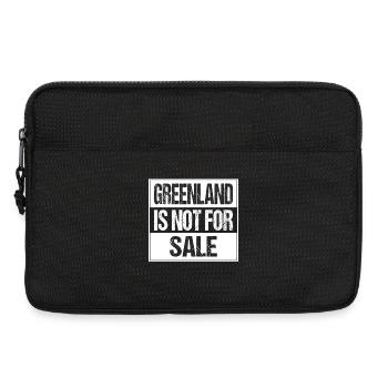 Greenland Is Not For Sale - Laptoptasche 13" - Schwarz - Vorne