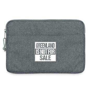 Le Groenland n’est pas à vendre - Sacoche pour ordinateur portable 13 pouces - gris chiné - Devant