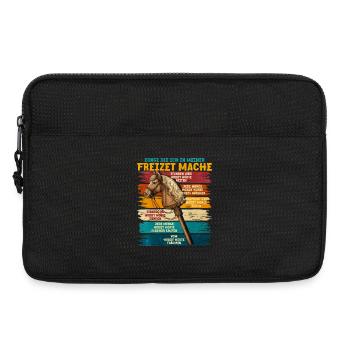 Leisure Hobby Horse Banner - Laptop bag 13" - black - Front