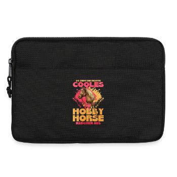 HobbyHorse Retro Glanz - Laptoptasche 13" - Schwarz - Vorne