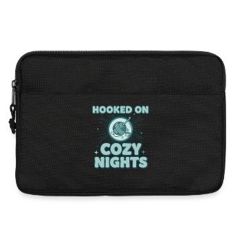 Accro aux nuits douillettes Amant du crochet Drôle - Sacoche pour ordinateur portable 13 pouces - noir - Devant