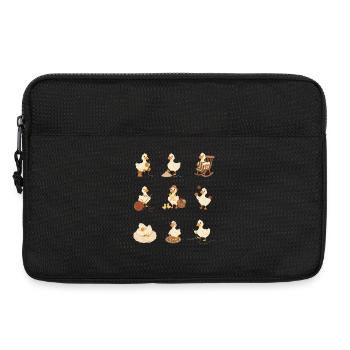 Funny Crochet Ducks Crochet Lover Yarn Lovers - Laptop bag 13" - black - Front