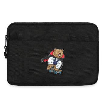 Bear Halloween Skateboard - Laptop bag 13" - black - Front