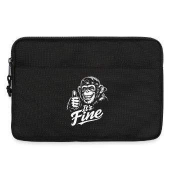 Happy Monkey Thumbs Up - Laptoptasche 13" - Schwarz - Vorne