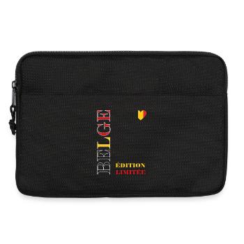 Belgische limitierte Grafik - Laptoptasche 13" - Schwarz - Vorne