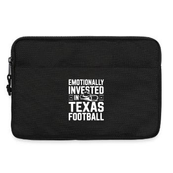 Emotionally Invested in Texas Football - Laptop bag 13" - black - Front