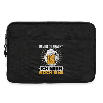 Bevor du fragst: ich nehm noch eins - Laptoptasche 13" - Schwarz - Vorne