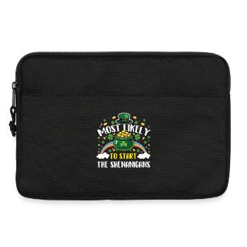 Am ehesten wird er mit den Streichen anfangen - Laptoptasche 13" - Schwarz - Vorne