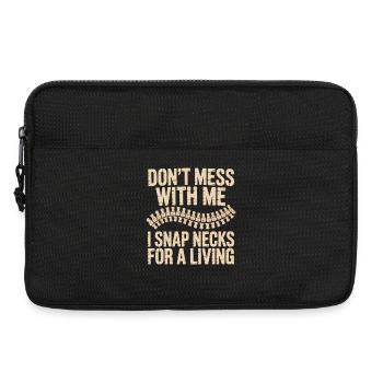 Dont Mess With Me Zip Neck - Laptop bag 13" - black - Front
