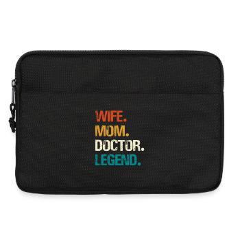 Wife Mom Doctor Legend - Laptop bag 13" - black - Front
