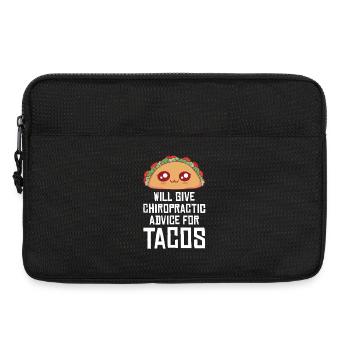 Taco Humor Chiropraktik Design - Laptoptasche 13" - Schwarz - Vorne
