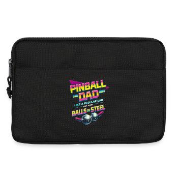 Père joueur de flipper - Sacoche pour ordinateur portable 13 pouces - noir - Devant