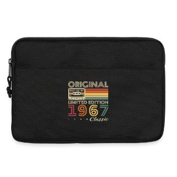 1967 Vintage Rétro Cadeau D'anniversaire - Sacoche pour ordinateur portable 13 pouces - noir - Devant