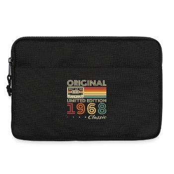 1968 Vintage Rétro Cadeau D’anniversaire - Sacoche pour ordinateur portable 13 pouces - noir - Devant