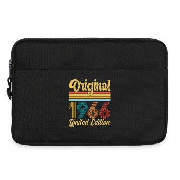 60 Jahre altes Original-Vintage-Geschenk von 1966 - Laptoptasche 13" - Schwarz - Vorne