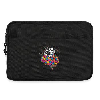 Karneval Kostüm Zuviel Konfetti im Hirn - Laptoptasche 13" - Schwarz - Vorne