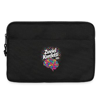 Karneval Kostüm Zuviel Konfetti im Hirn - Laptoptasche 13" - Schwarz - Vorne