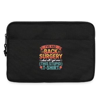 Chirurgie du dos qui dit des t-trois - Sacoche pour ordinateur portable 13 pouces - noir - Devant