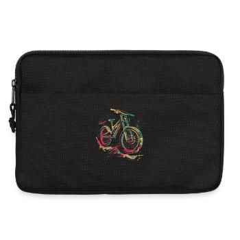 Mountainbiking Retro - Laptoptasche 13" - Schwarz - Vorne