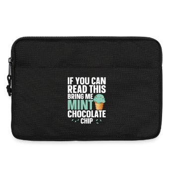 Mint Cream Lover Dessert Frische Minz-Schokolade - Laptoptasche 13" - Schwarz - Vorne