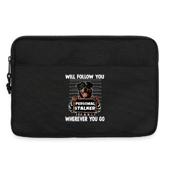 Dog Sayings Dog Owner Gift Dog Walk Rotti - Laptop bag 13" - black - Front