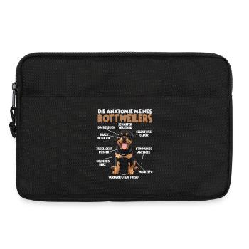 Rottweiler T für Training und Gassi Runden Rotti  - Laptoptasche 13" - Schwarz - Vorne