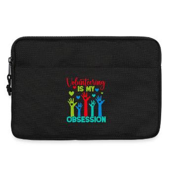 L’appréciation du bénévolat est mon obsession bénévole - Sacoche pour ordinateur portable 13 pouces - noir - Devant