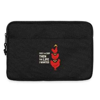 Poulets dans le jardin Style de vie poulet - Sacoche pour ordinateur portable 13 pouces - noir - Devant