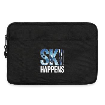 Le ski arrive - Sacoche pour ordinateur portable 13 pouces - noir - Devant
