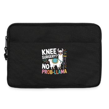 Chirurgie du genou ? Pas de problème - Sacoche pour ordinateur portable 13 pouces - noir - Devant